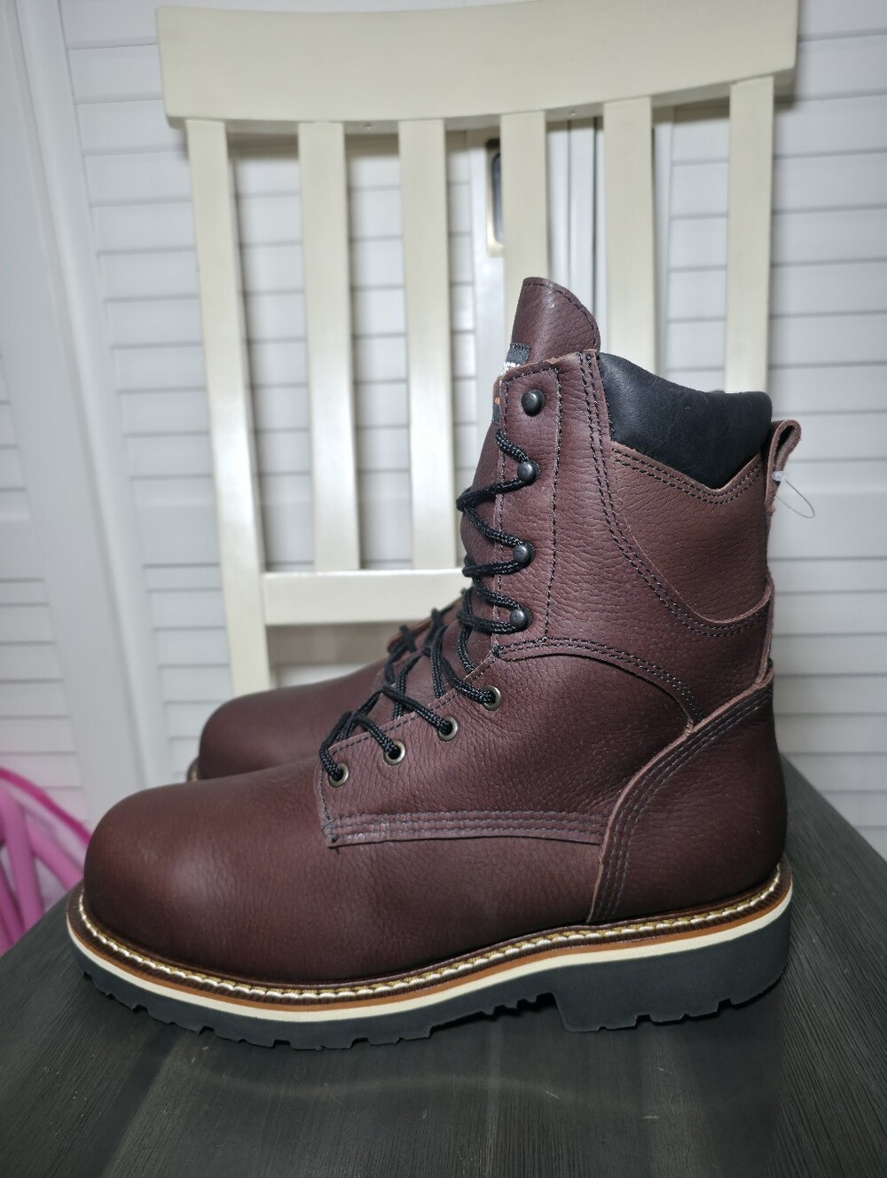 Duradero New Fargo Steel Toe Waterproof 8 Inch Work Boots Size 9.5, 10, 11, 11.5